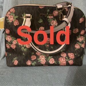 Michael Kors Black and Pink Floral